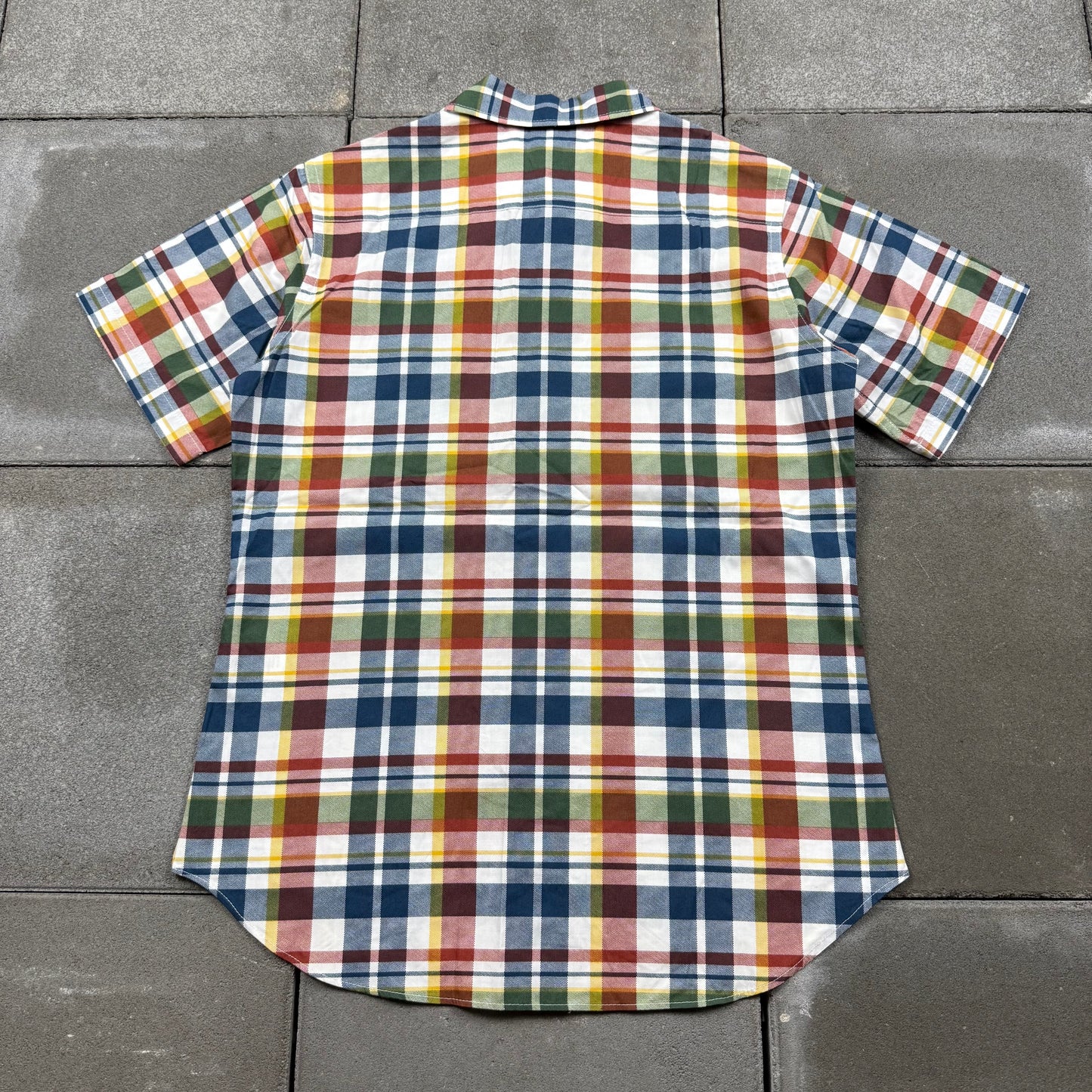 A BATHING APE 00s S/S plaid pattern shirt XS