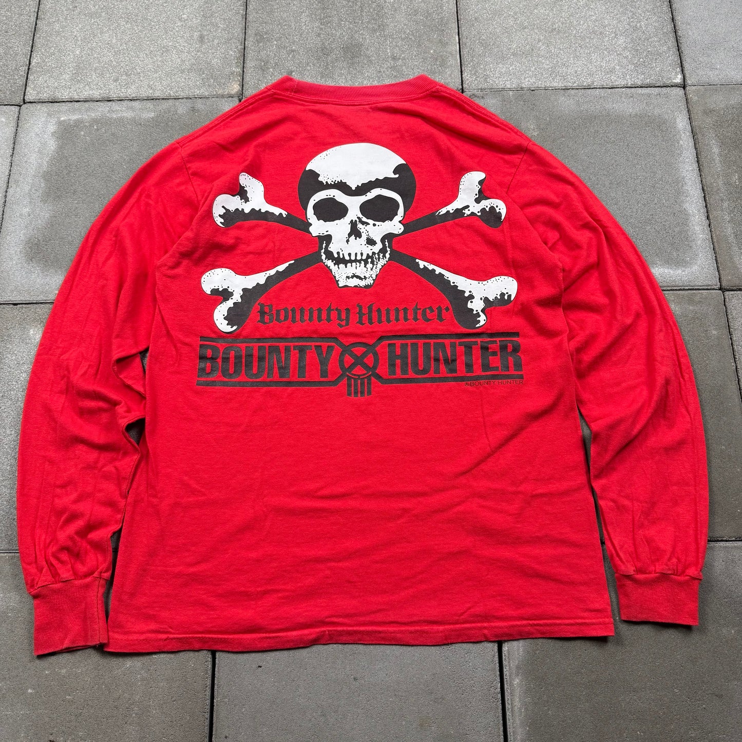 BOUNTY HUNTER 00s skull L/S Tee M