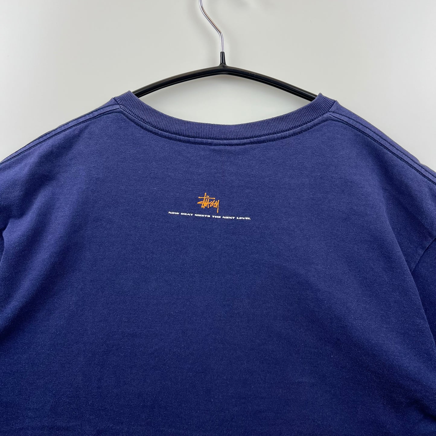 STUSSY 90s USA old graphic logo Tee L