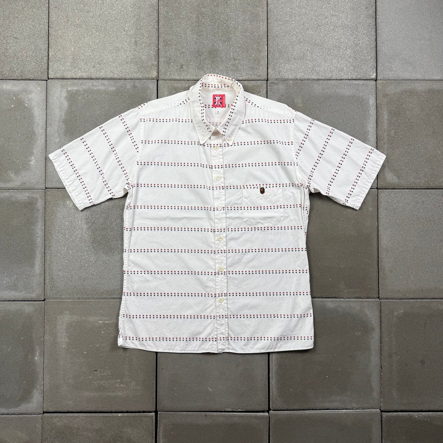 A BATHING APE 00s  star S/S BD shirts M