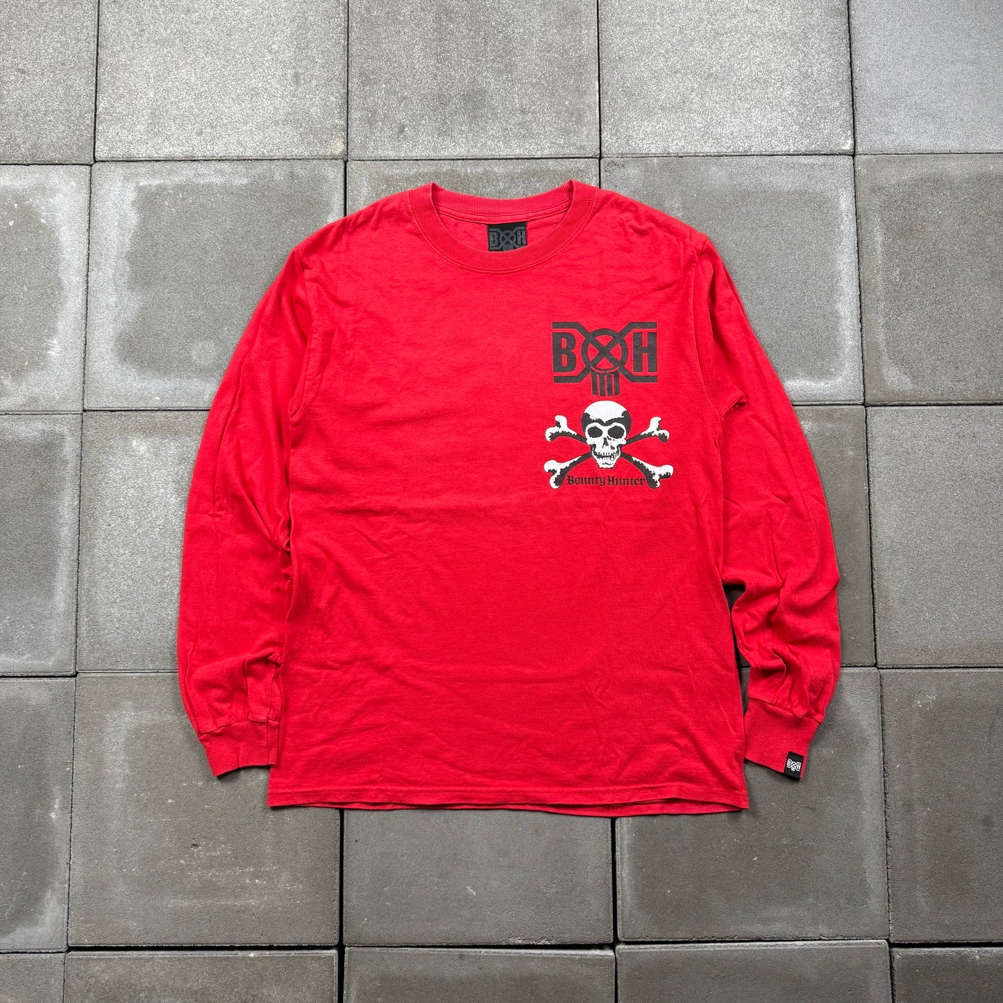 BOUNTY HUNTER 00s skull L/S Tee M