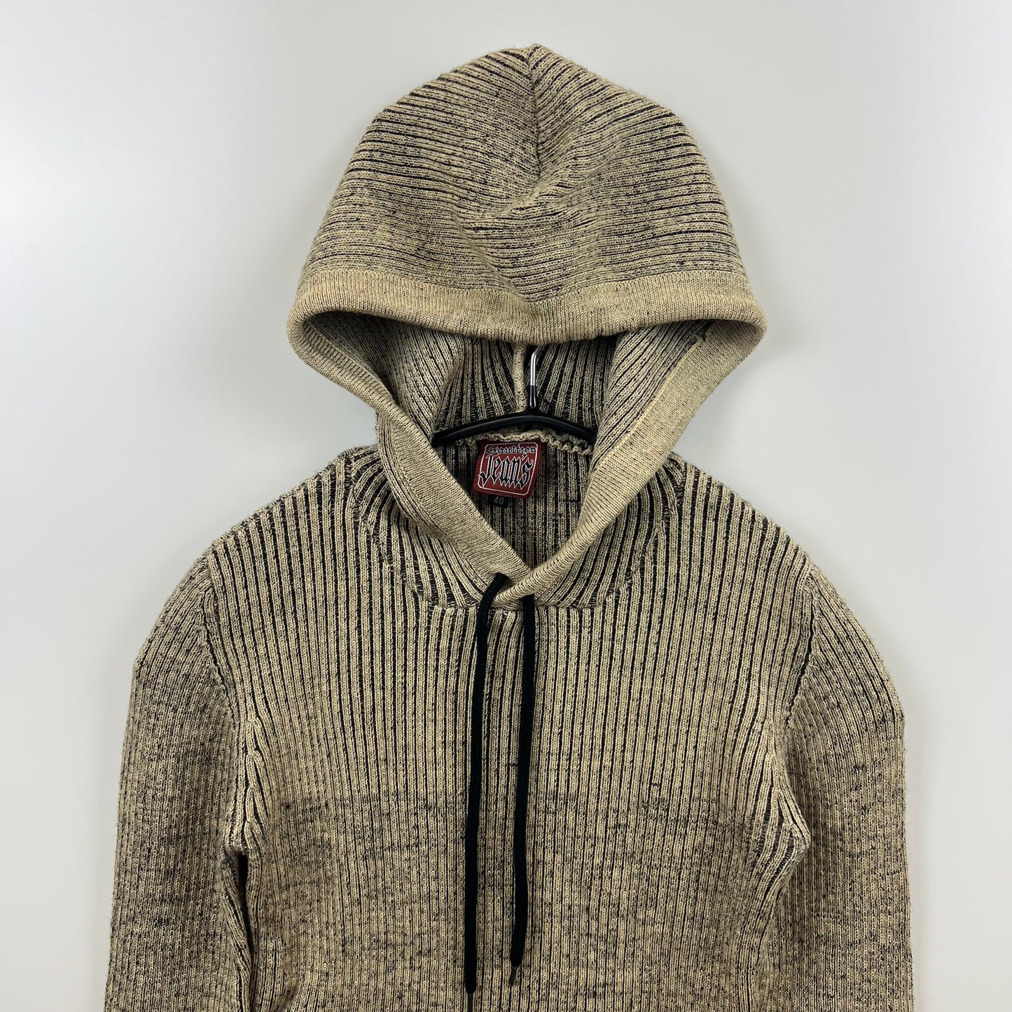 JPG Gaultier JEANS jean paul gaultier 00s archive y2k grunge wool hoodie 40