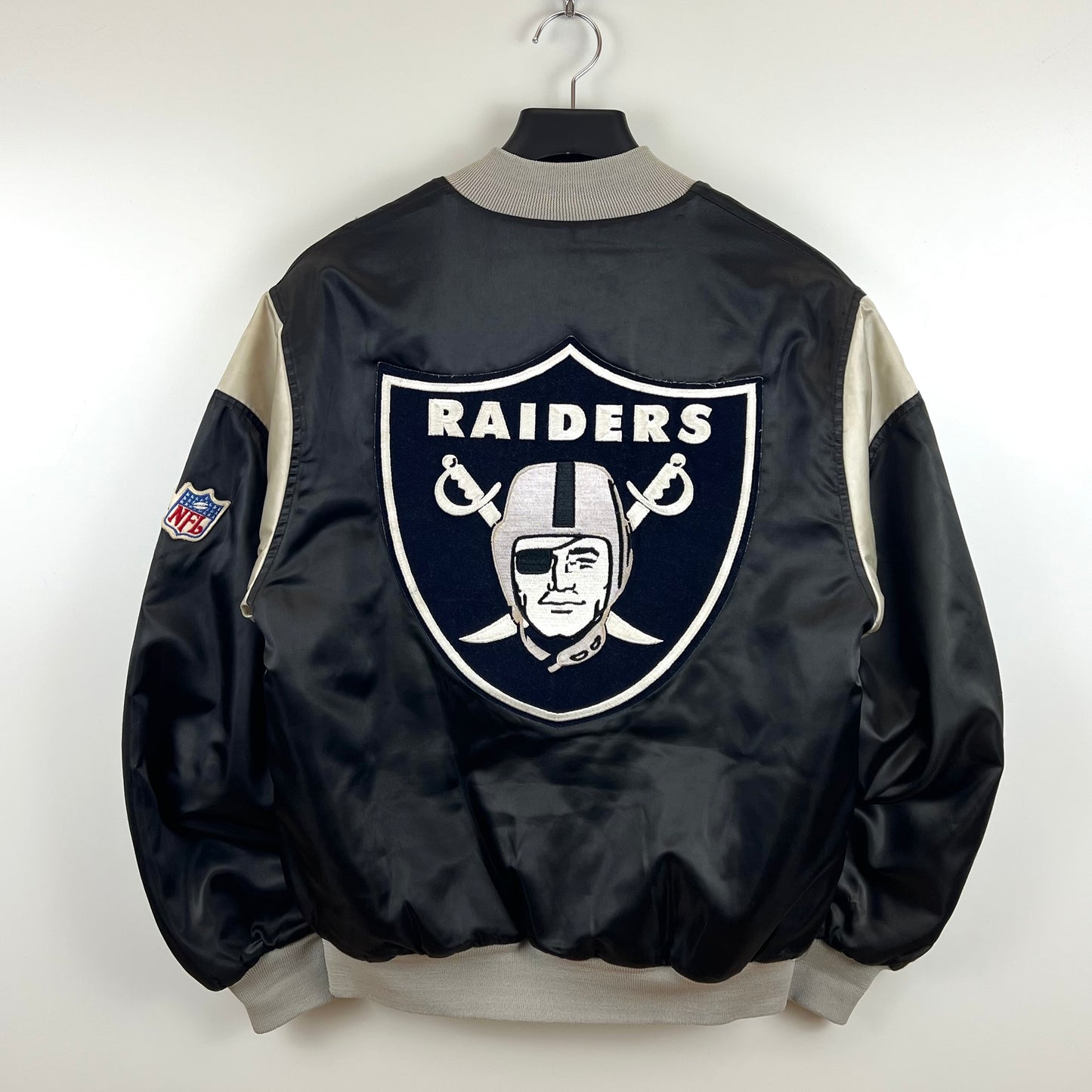 CHALK LINE 90s USA VTG NFL RAIDERS virsity jacket M