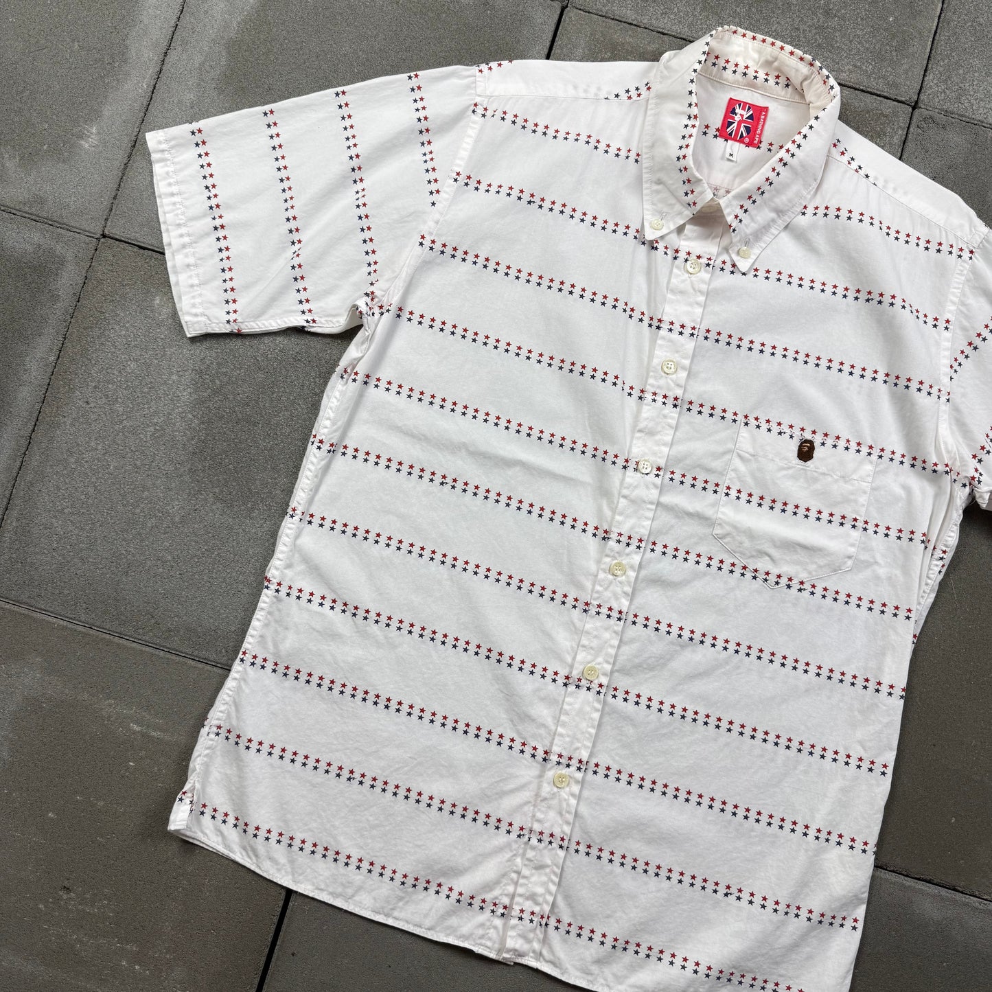 A BATHING APE 00s  star S/S BD shirts M