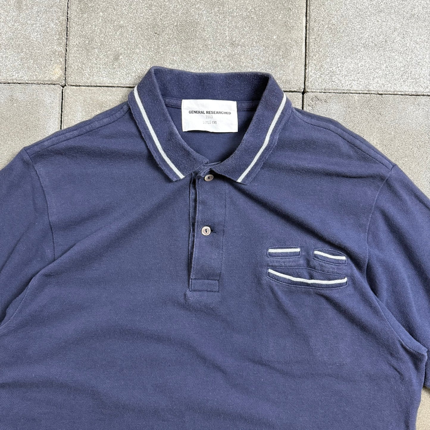 GENERAL RESEARCH 90s 1999ss 490 MULTI POCKET S/S POLO SHIRT L