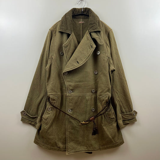 KAPITAL archive old herringbone SASHIKO motorcycle coat M