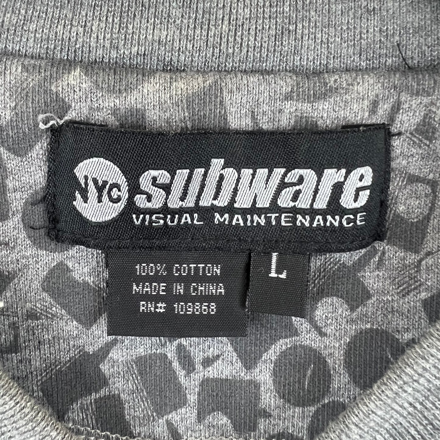SUBWARE 00s archive SPRAY CAP print sweatshirt L STASH RECON