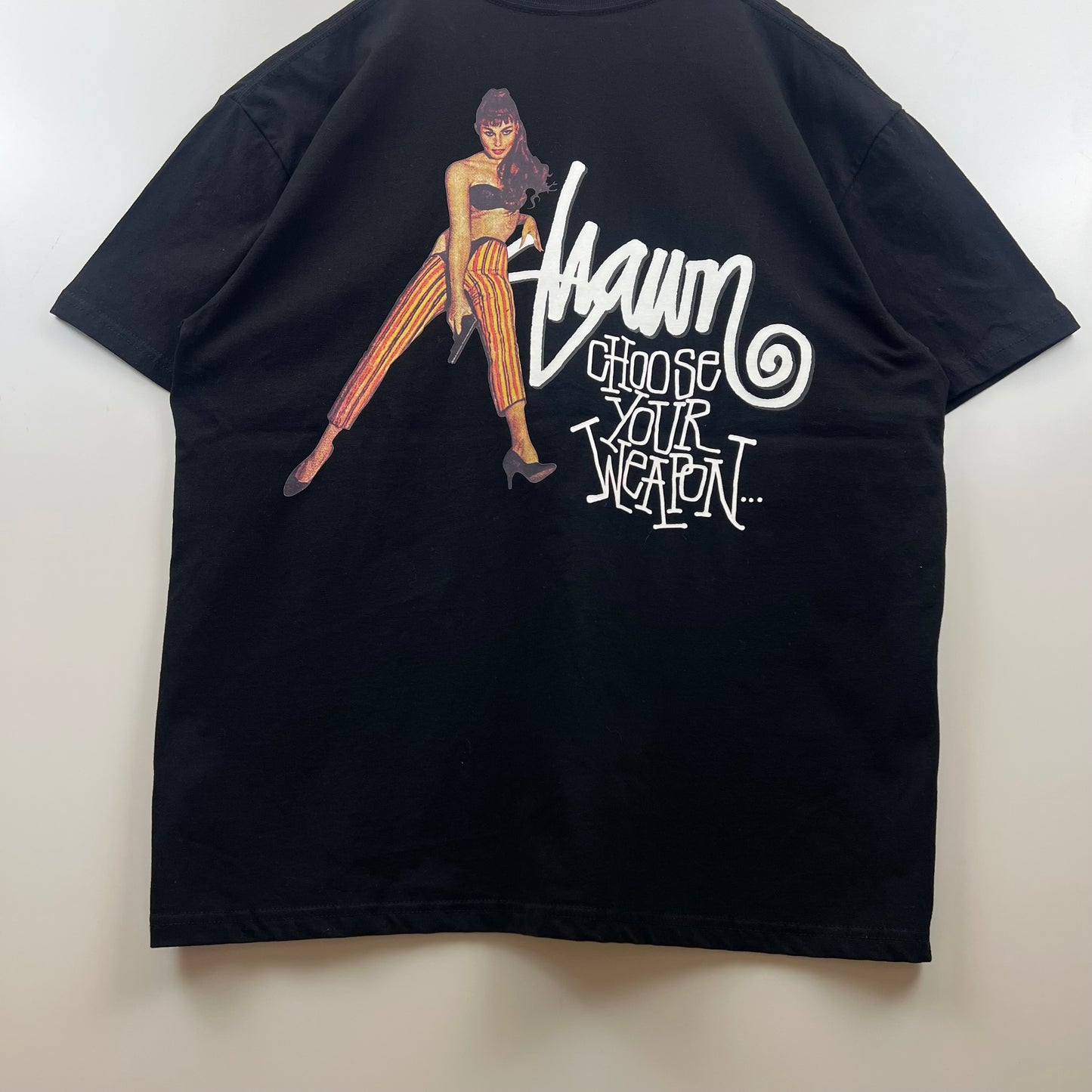 S/DOUBLE choose your weapon print Tee XL STUSSY