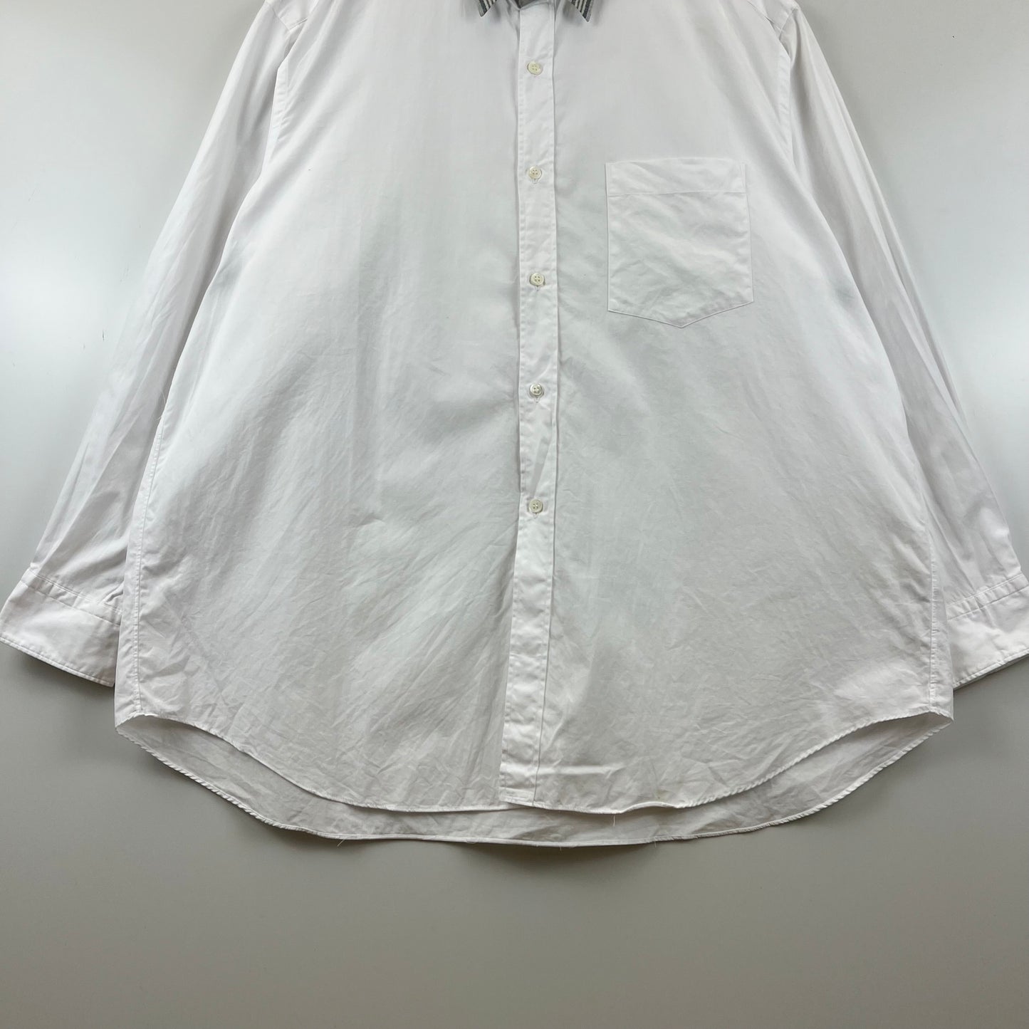 COMME des GARCONS HOMME CDG 90s AD1990 TANAKA stripes collar L/S shirts HB-050120