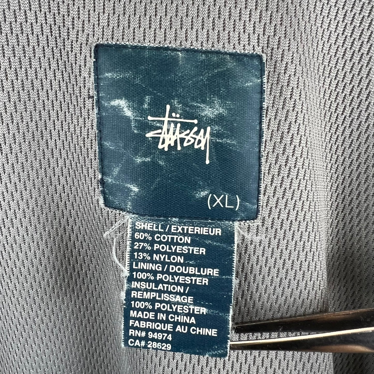 STUSSY 00s y2k archive PUFF jacket XL