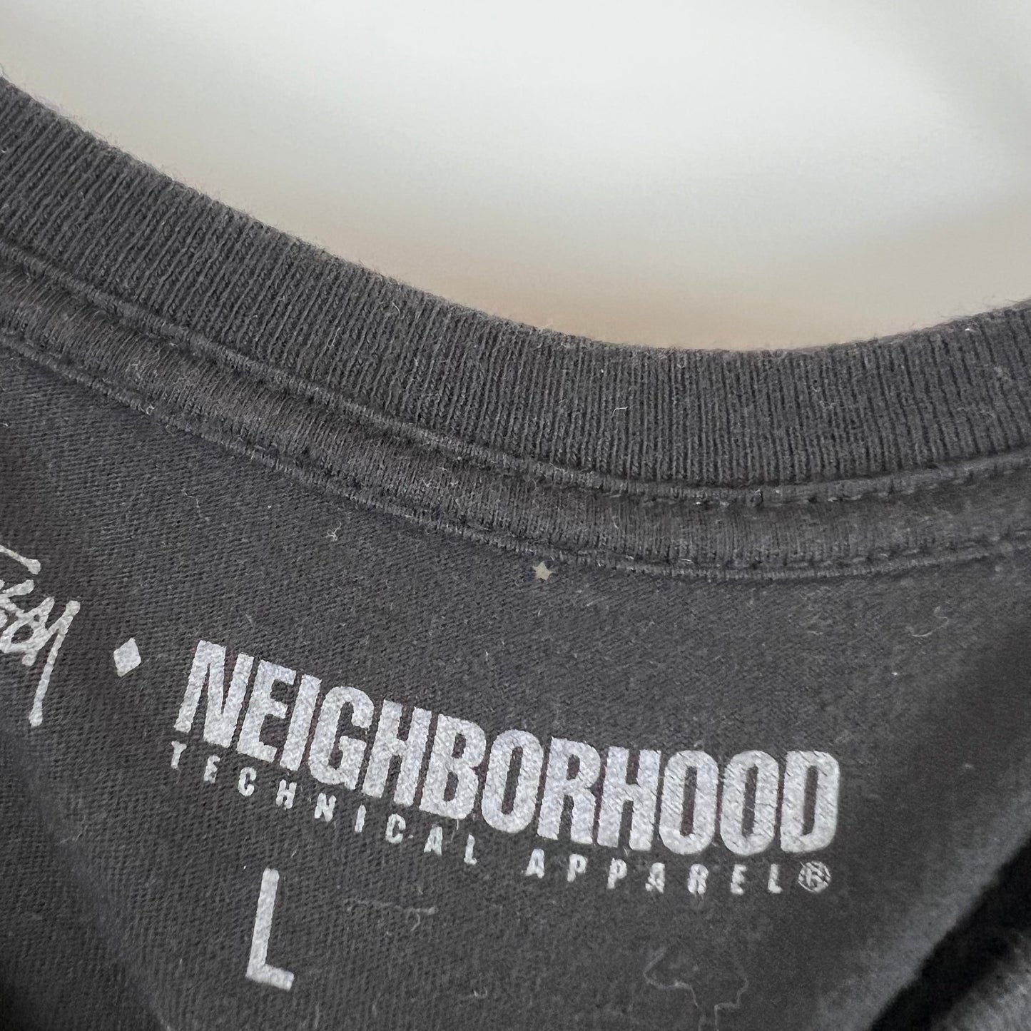 STUSSY 00s archive NEIGHBORHOOD electric v S/S Tee L