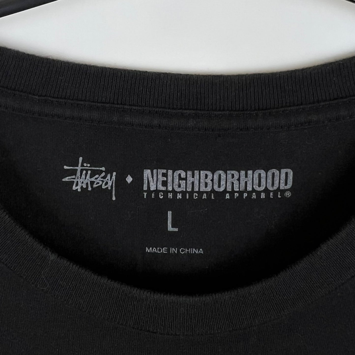 STUSSY 00s archive NEIGHBORHOOD electric v S/S Tee L