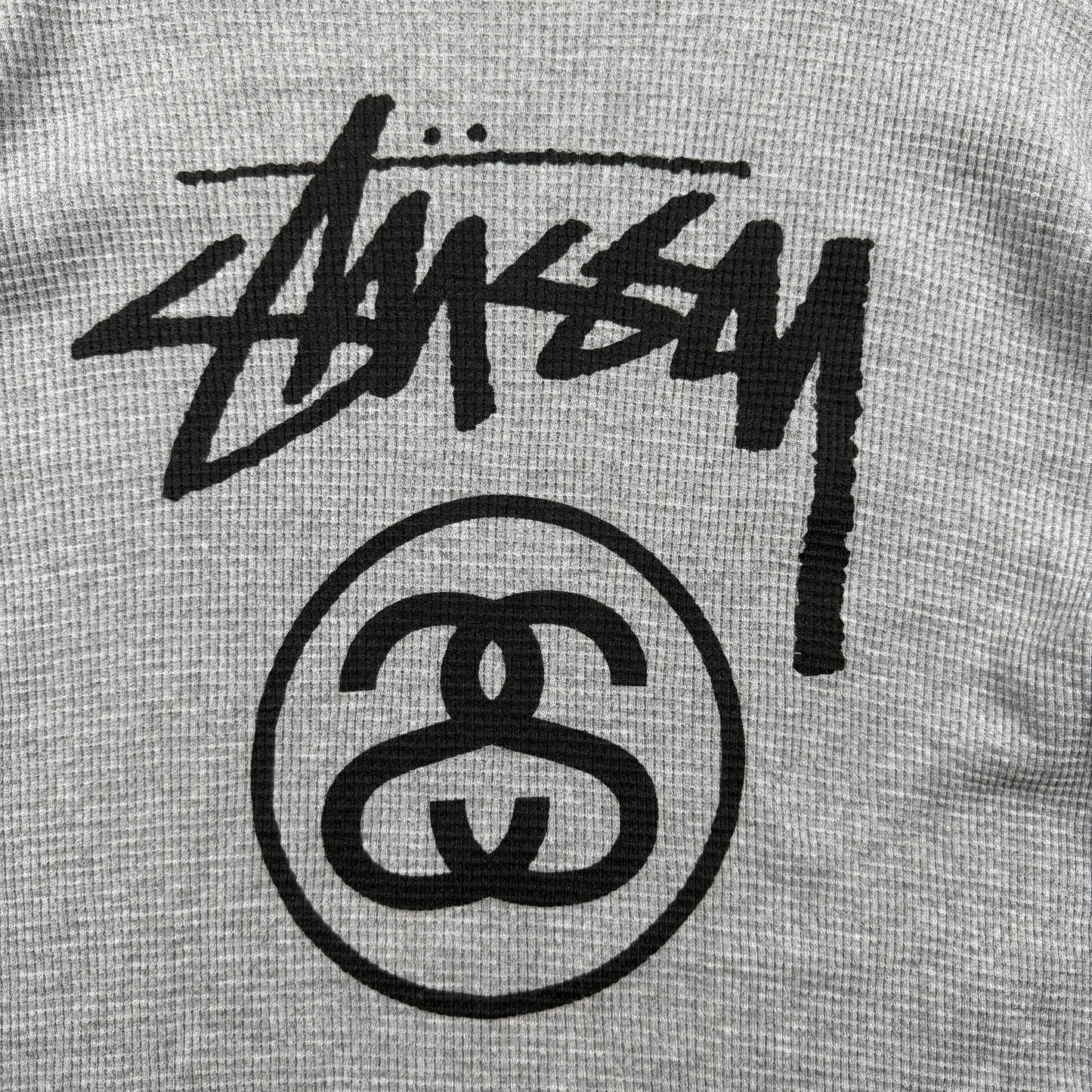 STUSSY 90s USA ss links L/S thermal Tee L