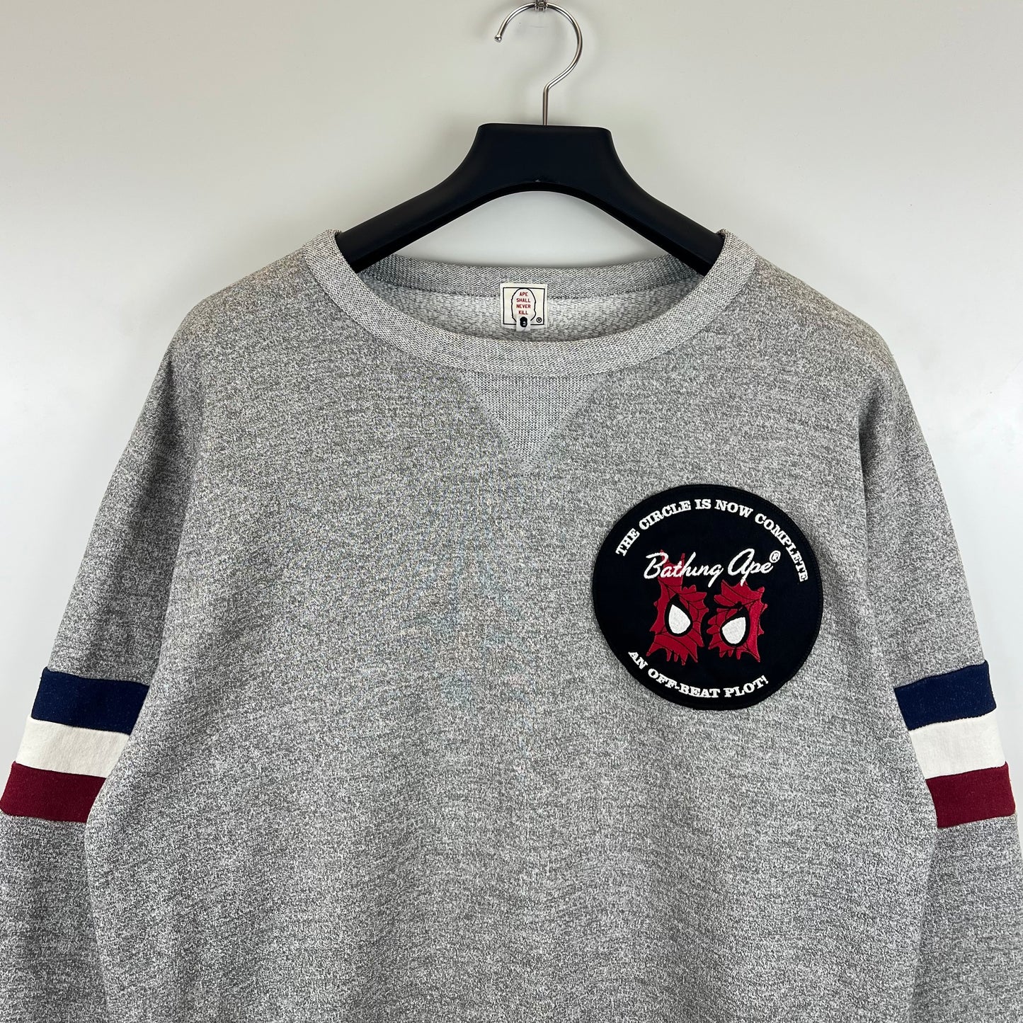 A BATHING APE 00s archive SPIDERMAN crewneck sweatshirt M