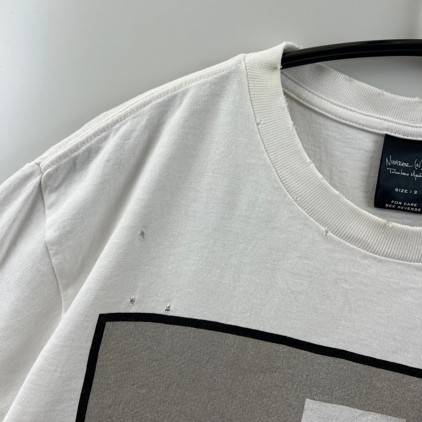 NUMBER(N)INE 00s 2005ss night crawler HELL Tee 2