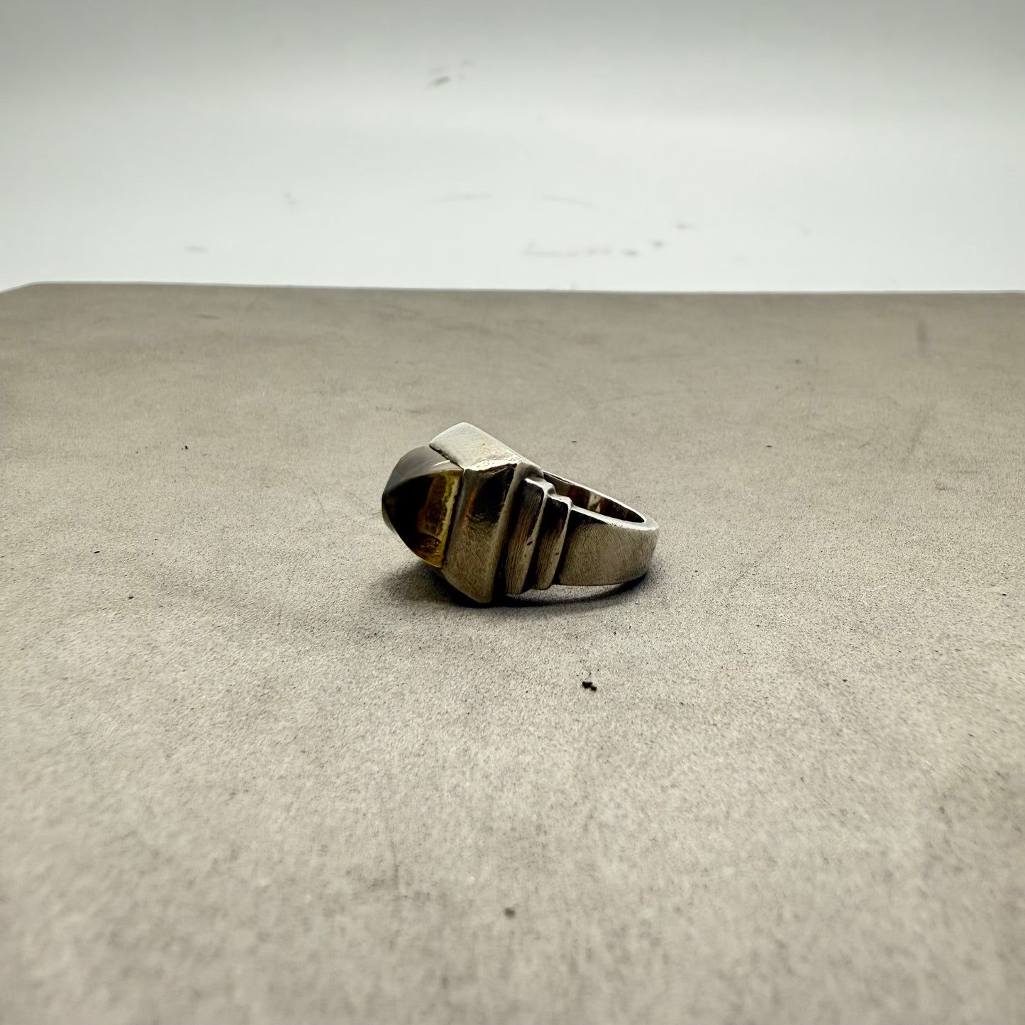 JEAN PAUL GAULTIER archive silver stone RING #11